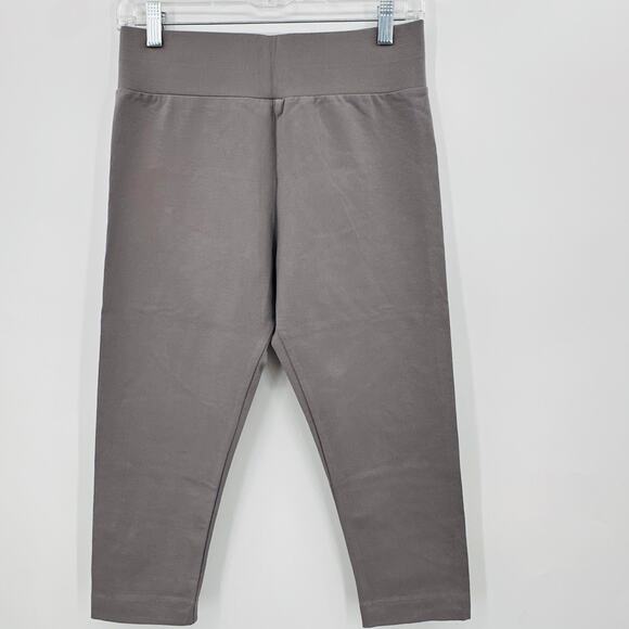 LOGO Layers by Lori Goldstein Capri Pull On Leggings Womens XSP GRAY - Picture 1 of 4